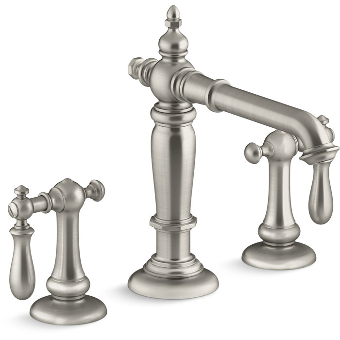 K72760CP,VNT,BN Kohler Artifacts® Widespread Bathroom Faucet with